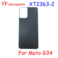 AAAA Quality 6.5"Inch For Motorola Moto G34 XT2363-2 Back Battery Cover Rear Panel Door Housing Case Repair Parts