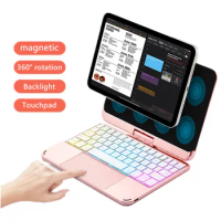 Keyboard Case for iPad Mini 6 2021 Magnetic Cover Korean Japanese Spanish for Apple Mini6 6th Backlight Touchpad Keyboard