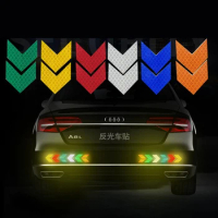 10 Pcs Bike Reflective Bicycle Fender Sticker Car Motorcycle Fluorescent Warning Decor Cycling Luminous Protector New