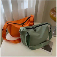 New Fashion Messenger Bag for Women Trendy Large-capacity Messenger Bags Casual Tote Light Oxford Cloth Simple Dumpling Handbag