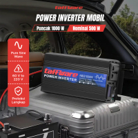Power Inverter Mobil Car Pure Sine Wave DC 60V AC 220V 1000W Hitam NBQ1000W Taffware