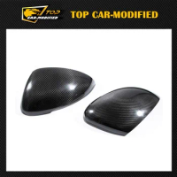 Free shipping Carbon Fiber Original GTS Design Car Rearview Mirror Cap Cover Sticker GT S Styling Trim For Porsche Macan 2014 up