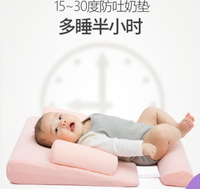 貝舒嬰兒防吐奶斜坡墊 寶寶溢奶嗆奶神器 新生兒排氣躺喂奶枕頭定型 全館免運
