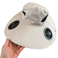 3-Speed USB Solar Powered Double-Winged Fan Hat| Breathable Sun Hat with UV Protection for Fishing a