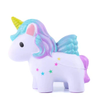 New Colorful Galaxy Unicorn Squishy Cartoon Doll Slow Rising Simulation Bread Cake Scented Stress Relief funny for Kid Gift