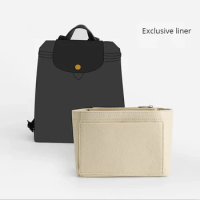 Large Capacity Bag Organizer For Longchamp Backpack Felt Inner Liner Organize Storage Inner Bags Support DIY Upgrade Accessories