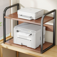 打印機架 置物架 辦公收納架 打印機架子桌面支架雙層復印機置物架多功能辦公室桌上主機收納架0522