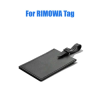 For RIMOWA Luggage Tag Boarding Pass Rimowa Luggage Tag Black Leather Tag Suitcase Luggage Accessories Portable Checked Pendant