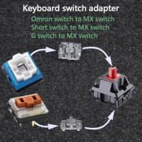 Keyboard Switch Adapter Axis For Omron/Short/Low Profile Choc S/Romer G Switch to MX Switch Custom Mechanical Logitech Keyboard