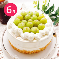 【樂活e棧】生日快樂造型蛋糕-綠寶石奢華蛋糕6吋1顆(生日快樂 蛋糕 手作 水果)