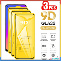 กระจกนิรภัยแบบเต็มจอ 9D ปกปิดเต็มรูปแบบ 1-3PCS สำหรับ Tecno Spark 30C, 30, 20C, 20 Pro, 10C, 10, 9 P