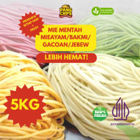 Mie Mentah Fresh 5kg – Mie Ayam, Bakmi, Yamien, Mie Kocok, Gacoan, Jebew – Made by Order