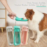 1Pc Pet Water Dispenser Portable Dog Water Bottle with Foldable Bowl Capacity Pet Kettle for Travel Outdoor Activities for Small
