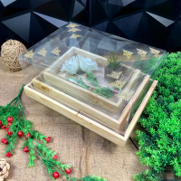 Pernikahan Box Kayu Seserahan Pernikahan Isi 3 Aesthetik Rustic Full MIka Hantaran Kotak Wedding lam