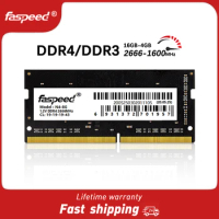 Faspeed Memoria Ram DDR4 DDR3 16GB 8GB 4GB 2666MHz 1600MHz 3200 2400 1333 MHz lnternal Memory Ram SODIMM For Notebook Laptop