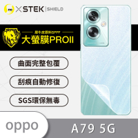 【o-one大螢膜PRO】OPPO A79 5G 滿版手機背面保護貼(閃耀碎鑽)