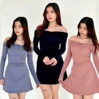 ￼NARIN SABRINA DRESS | Mini Dress Pendek Wanita Lengan Panjang