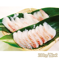 新鮮市集 嚴選鮮切-真空鯛魚涮涮火鍋片2盤(200g/盤)