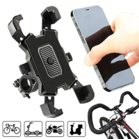 360° Rotation Bicycle Phone Holder Motorcycle Handlebar Cell Phone Mount Scooter Bike Motorcycle Stand Bracket For iPhone Xiaomi