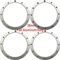 MOD 38MM Flat Aluminum Ring Silver Bezel Insert For SEIKO SKX007 SKX009 SRPD Abalone Men's Mechanical Watch