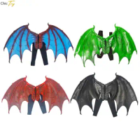 Kids Dragon Wings Bat Wing Halloween Mardi Gras Demon Costume Cosplay Accessory for Masquerade Party Props Bat Mardi Devil Wings