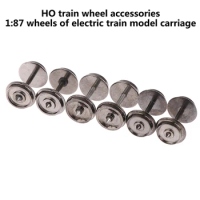 2pcs HO Scale 1:87 36'' Metal Wheels for Model Train DC wheel set C8724 Suitable for HO scale