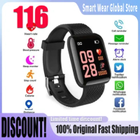 116 Plus Smart Watch Sport Smartwatch Blood Pressure Bluetooth Heart Rate Monitor Tracker Reminder Sleep for Xiaomi Men Women