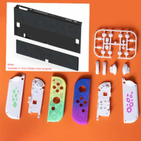 Replacement Housing Shell For Nintendo Switch OLED Limited Joy-con Back shell Case Cover DIY For Splatoon 3