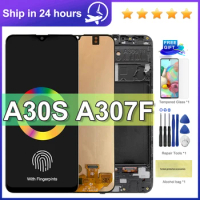 A30S Display AMOLED For Samsung A30S A307G A307 A307FN LCD Touch Screen Digitizer Display Assembly Parts A307F LCD