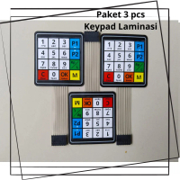 Paket 3 pcs keypad pom mini pertamini digital model laminasi custom Mesin
