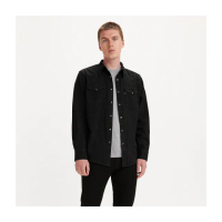 【LEVIS 官方旗艦】男款 BARSTOW WESTERN長袖丹寧牛仔襯衫 上衣 熱賣單品 85744-0002
