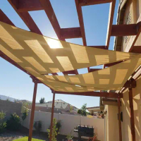 Sun Shade Sail 20x20x28.3FT Triangle Shade Canopy Outdoor Sunshade for Patio Backyard Garden Sand Applicable and durable