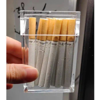 Cigarette Case Transparent Thick Plastic Box Storage Box Portable Cigarette Holder Protection 20 Cigarettes Portable Pocket