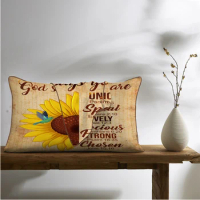 Hummingbird sunflower Pillow Shams Set of 2 God Say You are 3D All Printed Bed Pillow Cases Soft Decorative Pillow Covers