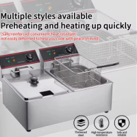 Electric Deep Fryer Commercial Large Capacity Single And Double Cylinder Fryer For Constant Temperature Electric Fryer