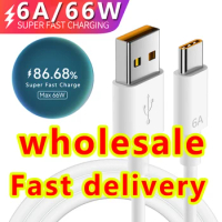 6A USB Type C Super-Fast Charge Cable for Huawei P40 P30 pro Mate 40 50 USB Cord for Xiaomi Mi 12 Pro Oneplus Realme HONOR 70
