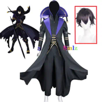 Kagenou Cid Cosplay Anime The Eminence In Shadow Costume Black Cloak Uniform Shadow Garden Minoru Kagenou Halloween Clothing