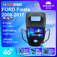 NAVISTART Car Radio For Ford fiesta 2008-2017 GPS Navigation Android Auto Carplay Multimedia DSP Player 2 Din 4G WIFI Android 10