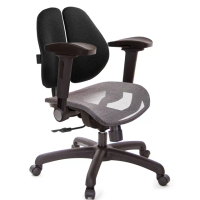 【GXG 吉加吉】低雙背網座 4D弧面摺疊扶手 電腦椅(TW-2803 E1D)