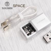 Tanchjim SPACE Portable HIFI Headphone USB Type-C DAC AMP Amplifier CS43131*2 DAC DSD256 32Bit/768kHz 3.5/4.4mm Output Input