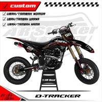 Decal D-tracker Hologram Pelangi, Chrome - Decal Stiker Full body Motor Dtracker 008