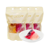 【樂活e棧】繽紛蒟蒻水果冰粽-藍莓口味12顆x3袋(端午 粽子 甜點 全素)