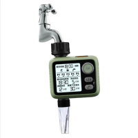 【Green Xuan】智能定時澆花器 自動灑水器 澆花定時器 自動澆水器 灌溉控制器(夜光大屏 雨感定時 循環澆灌)