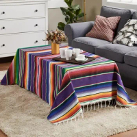 1pc Mexican Tablecloth for Party Wedding Holidays Home Decorations Picnics Dining Table Cloth Cover 