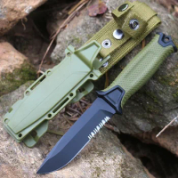 Glass Fiber Handle Military Tactical Knife High Hardness Survival Fixed Blade Knife Camping Equipment EDC Hand Tool Cs Go Knifes