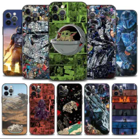 For iPhone 11 Case For Apple iPhone 14 13 12 11 Pro Max 13 12 Mini XS Max XR X 8 Plus Disney Star Wars The Mandalorian Movice