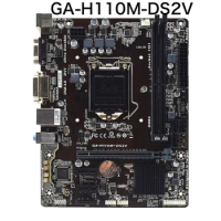 For Gigabyte GA-H110M-DS2V Desktop Motherboard H110M DS2V LGA 1151 DDR4 Mainboard 100% Tested OK Fully Work Free Shipping