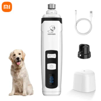 New Xiaomi Electric Nail Titanium Cat Dog Pet Grooming Gadget USB Rechargeable Professional Pet Nail Trimmer Claw Nail Clipper