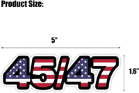 3 Pack Trump 45 47 2024 President Victory กันชนรถ Decals สติกเกอร์ Trump สินค้ากันน้ำ Anti-Fade Trum