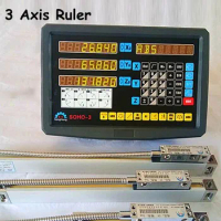 Complete Set Grating Ruler for Milling Machine DRO Lathe/ Lathe/ Drill Machine Digital Readout Lathe with Linear Scales